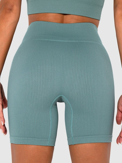 Short Sport Sans Couture Côtelé Shorts Ultime Legging : Legging Femme | Vêtements de Sport 