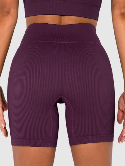 Short Sport Sans Couture Côtelé Shorts Ultime Legging : Legging Femme | Vêtements de Sport 