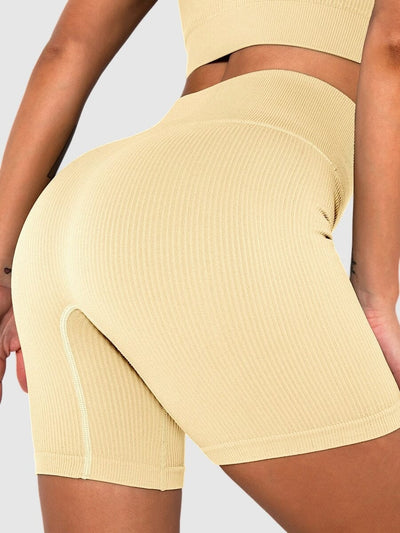 Short Sport Sans Couture Côtelé Shorts Ultime Legging : Legging Femme | Vêtements de Sport 