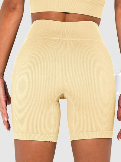 Short Sport Sans Couture Côtelé Shorts Ultime Legging : Legging Femme | Vêtements de Sport 