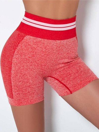 Short Sport Sans Couture Shorts Ultime Legging : Legging Femme | Vêtements de Sport S Rouge 