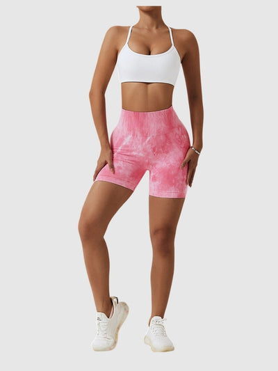 Short Sport Taille Haute Push Up Imprimé Shorts Ultime Legging 