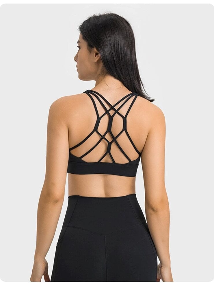 Soutien-Gorge Bretelles Fines Croisées Soutien-gorge sport Ultime Legging : Legging Femme | Vêtements de Sport 