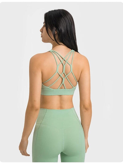 Soutien-Gorge Bretelles Fines Croisées Soutien-gorge sport Ultime Legging : Legging Femme | Vêtements de Sport 