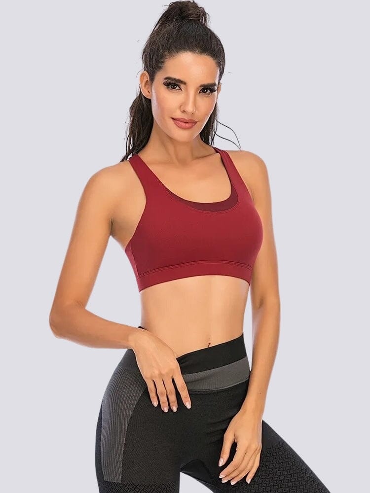 Soutien-Gorge Sport Sans Couture Bretelles Croisées Soutien-gorge sport Ultime Legging 