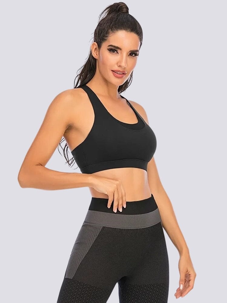 Soutien-Gorge Sport Sans Couture Bretelles Croisées Soutien-gorge sport Ultime Legging 