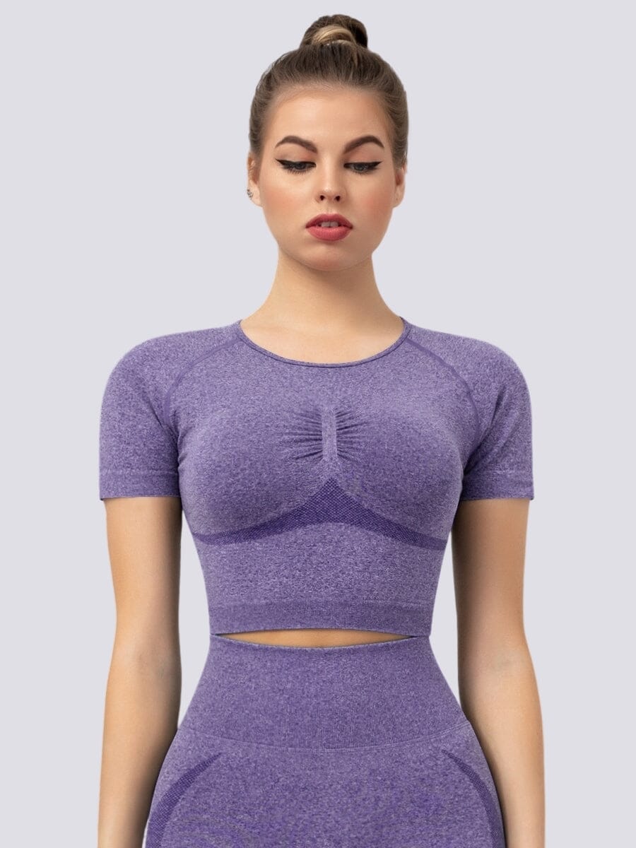 T-Shirt Push Up Sport T-Shirt Ultime Legging S Violet 