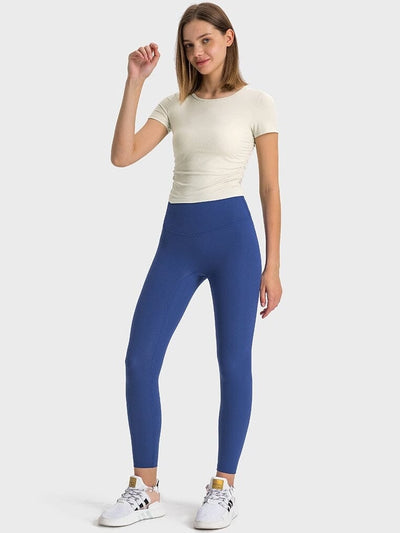 T-Shirt Sport Côtelé Manches Courtes T-Shirt Ultime Legging 