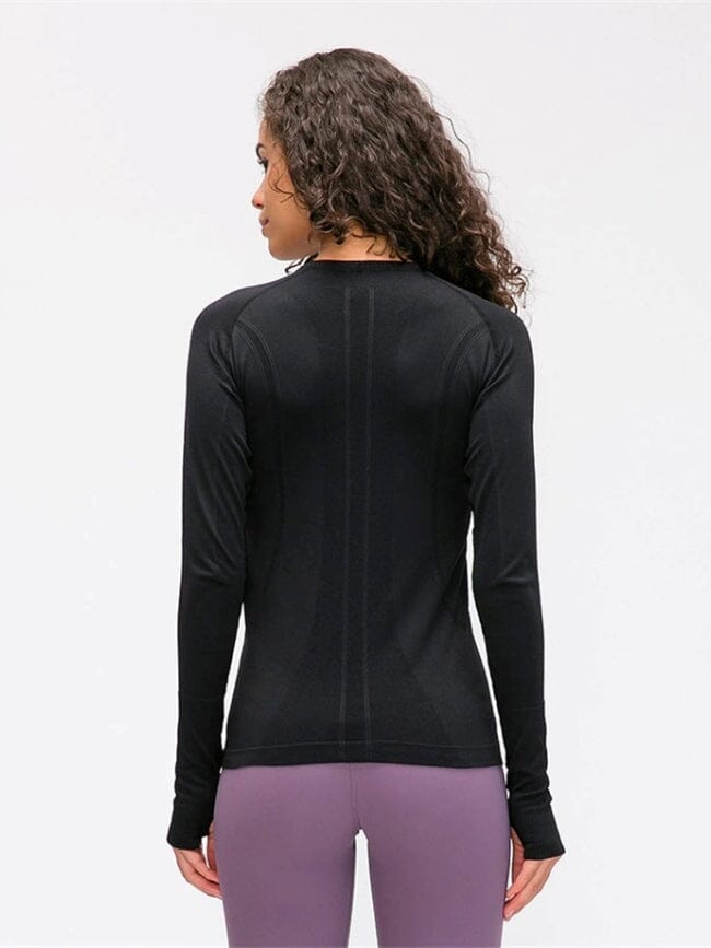 Tee-Shirt Manches Sport Longues Trou de Pouce T-Shirt Ultime Legging : Legging Femme | Vêtements de Sport 