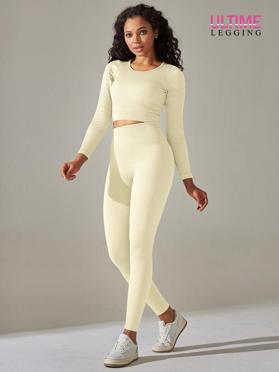 Tenue Sport Push Up - Ultime-Legging Ensemble Sport Ultime Legging S Blanc crème 