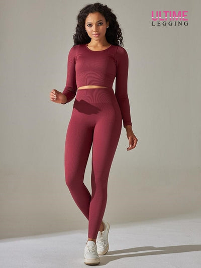 Tenue Sport Push Up - Ultime-Legging Ensemble Sport Ultime Legging S Bordeaux 