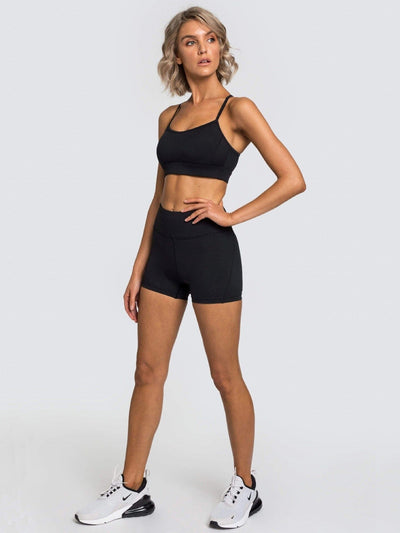 Tenue Sport Short et Soutien-Gorge - Polly Ensemble Sport Ultime Legging XS Noir 